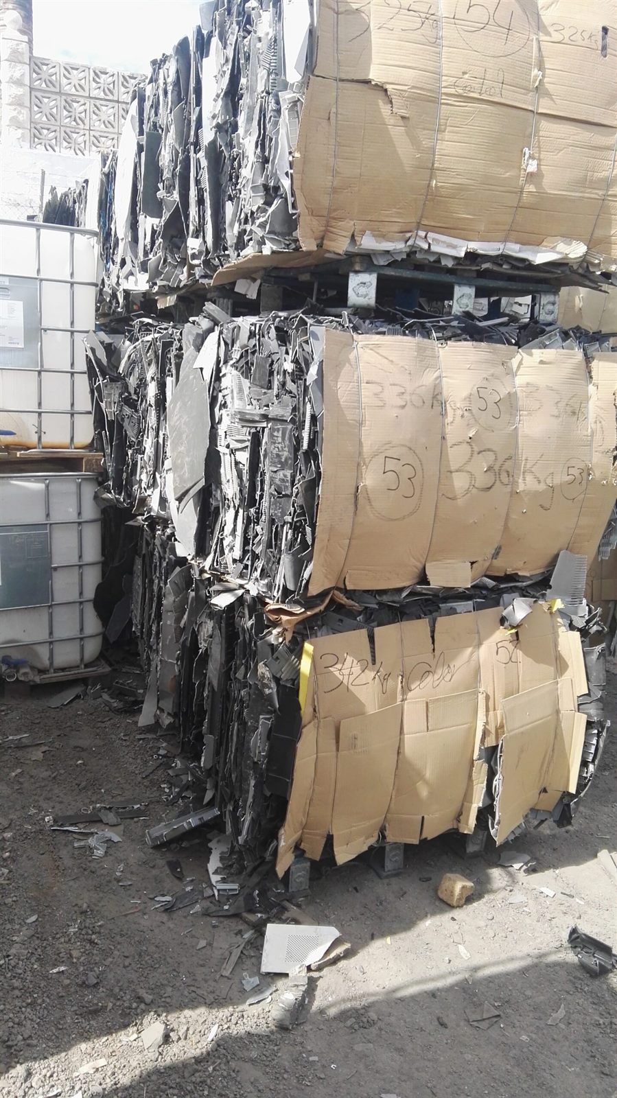 Materiales recuperados procedentes del reciclaje de RAEE